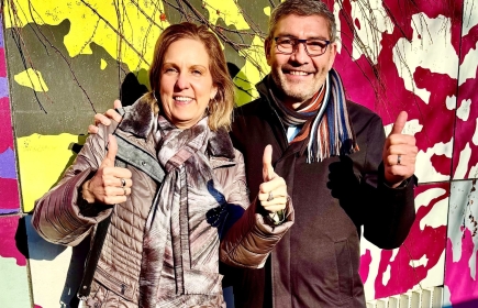 Meilleurs vœux du District ! René-Marc Blaser, DG 2024-2025 et Valérie Schwarz, District Executive Secretary